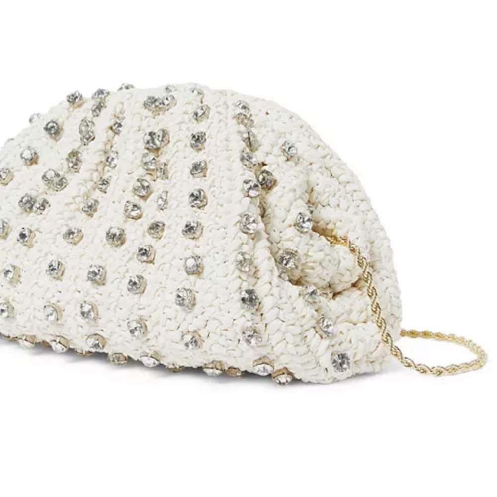 Loeffler Randall- Bailey Natural/Crystal Dome Clutch - Picture 4 of 4